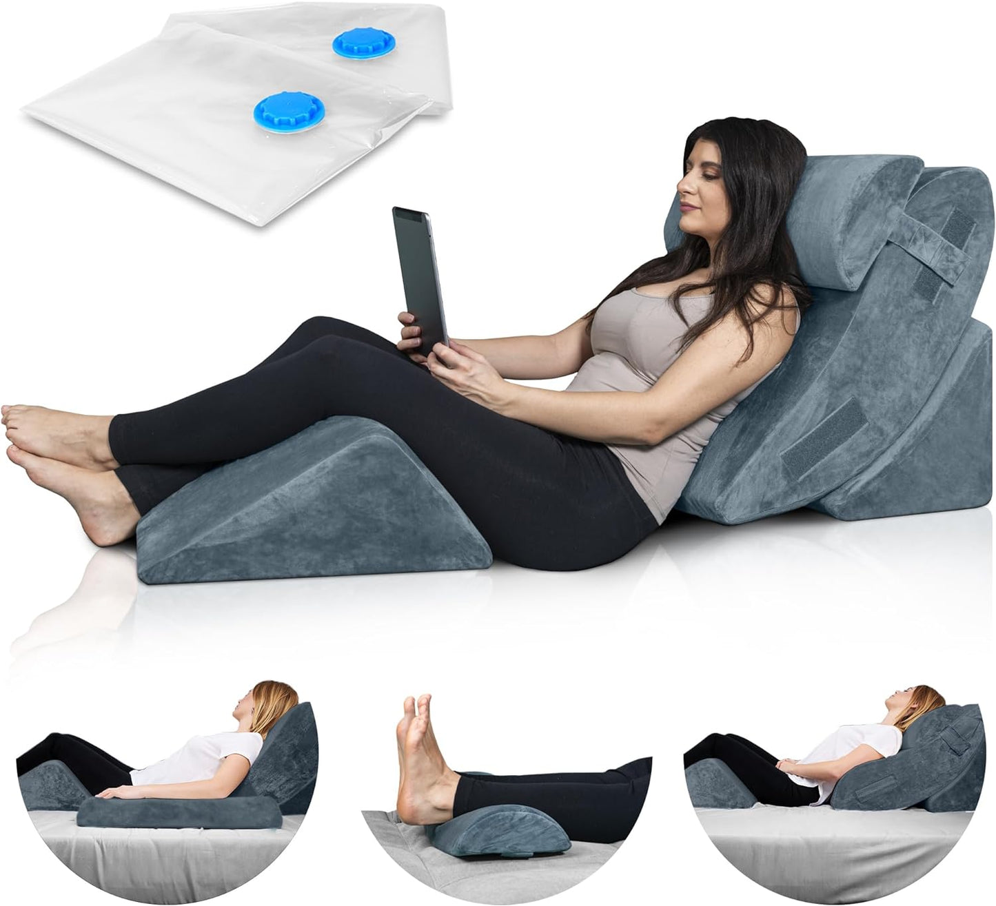 Orthopedic Bed Wedge Pillow Set