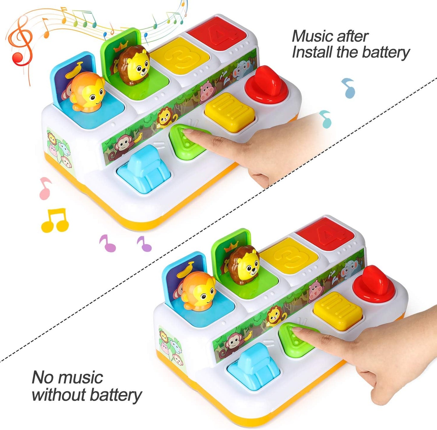 Musical Pop Up Toy for Toddlers