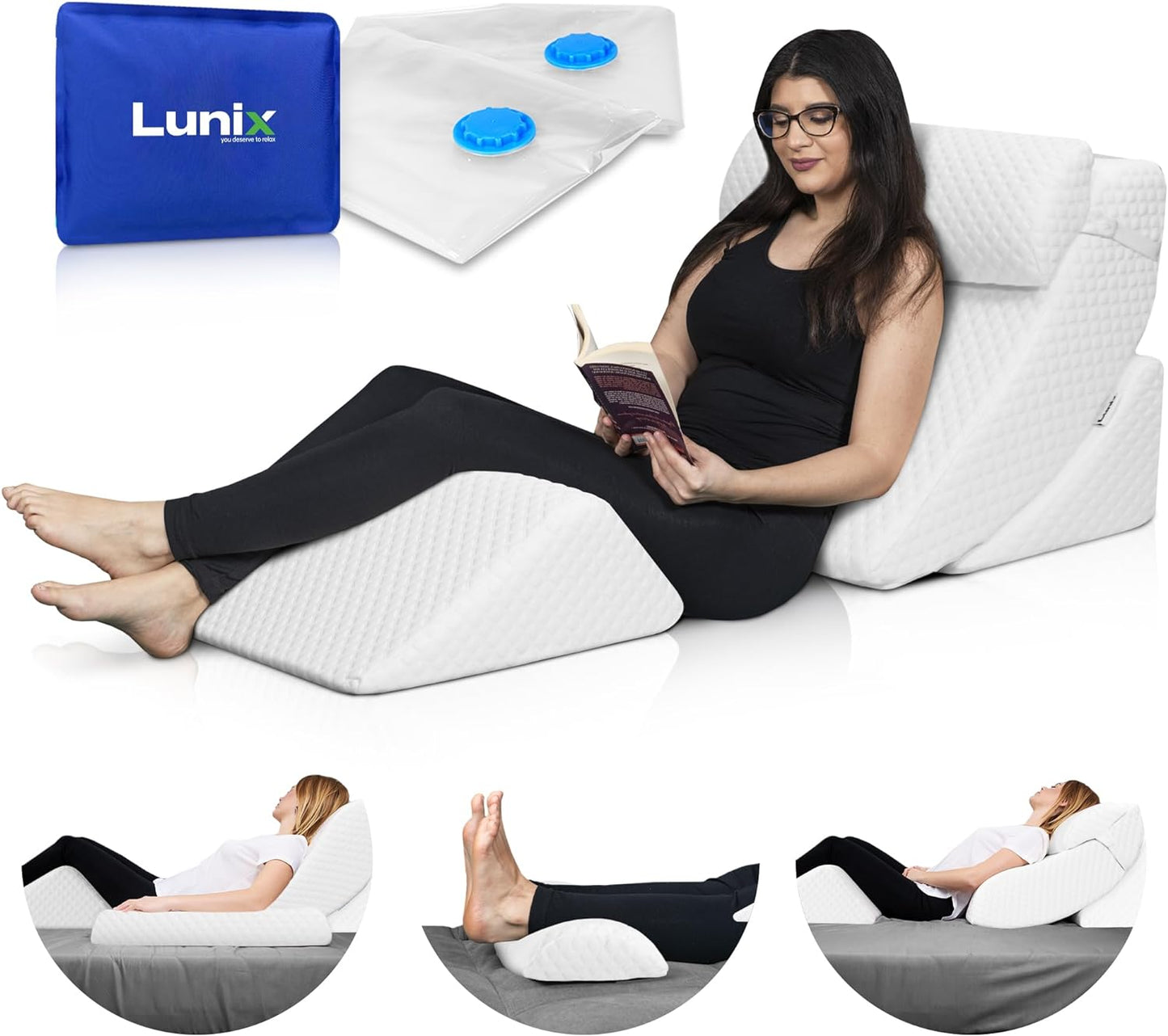 Orthopedic Bed Wedge Pillow Set
