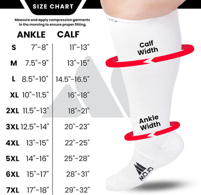 Unisex Athletic Compression Socks (15-20Mmhg) 