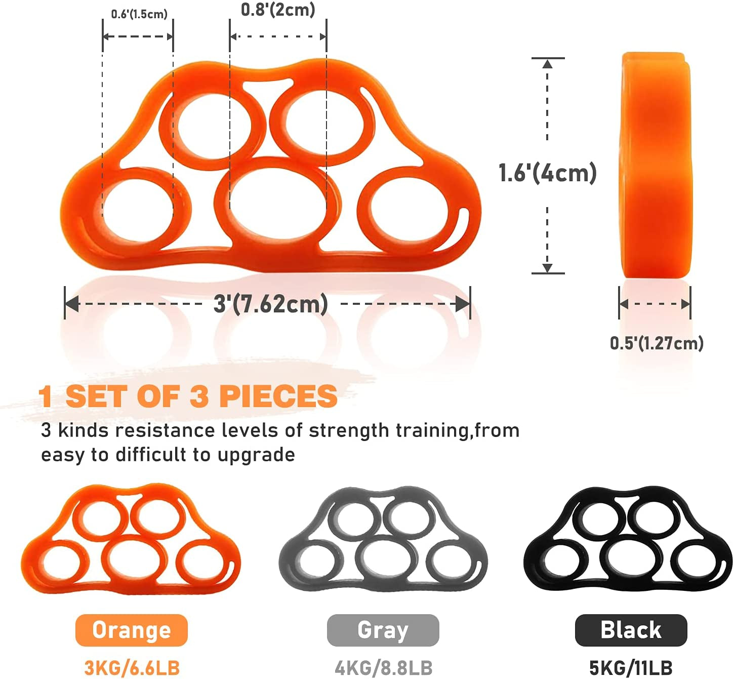 Finger Grip Strengthener Set