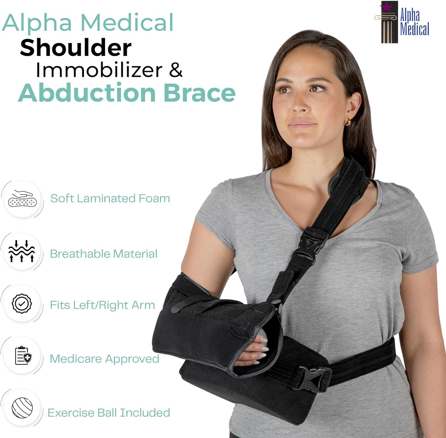 Shoulder Immobilizer w/Removable Pillow 