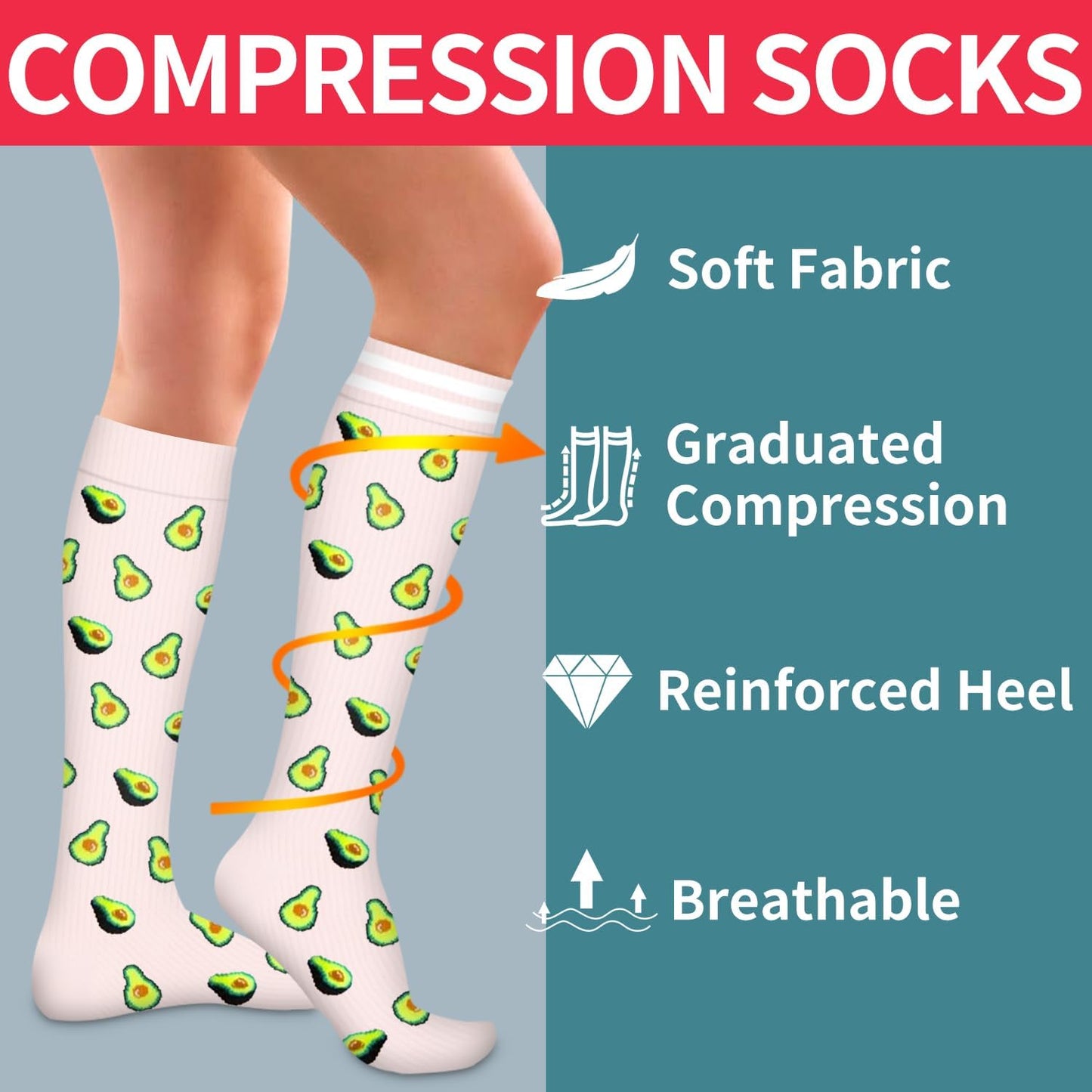 Styled Compression Socks for Women & Men 