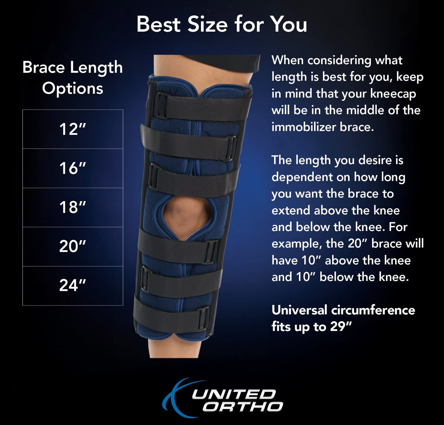 3-Panel Knee Immobilizer