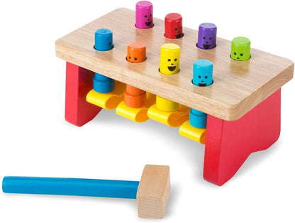 Deluxe Pounding Bench Wooden Toy 