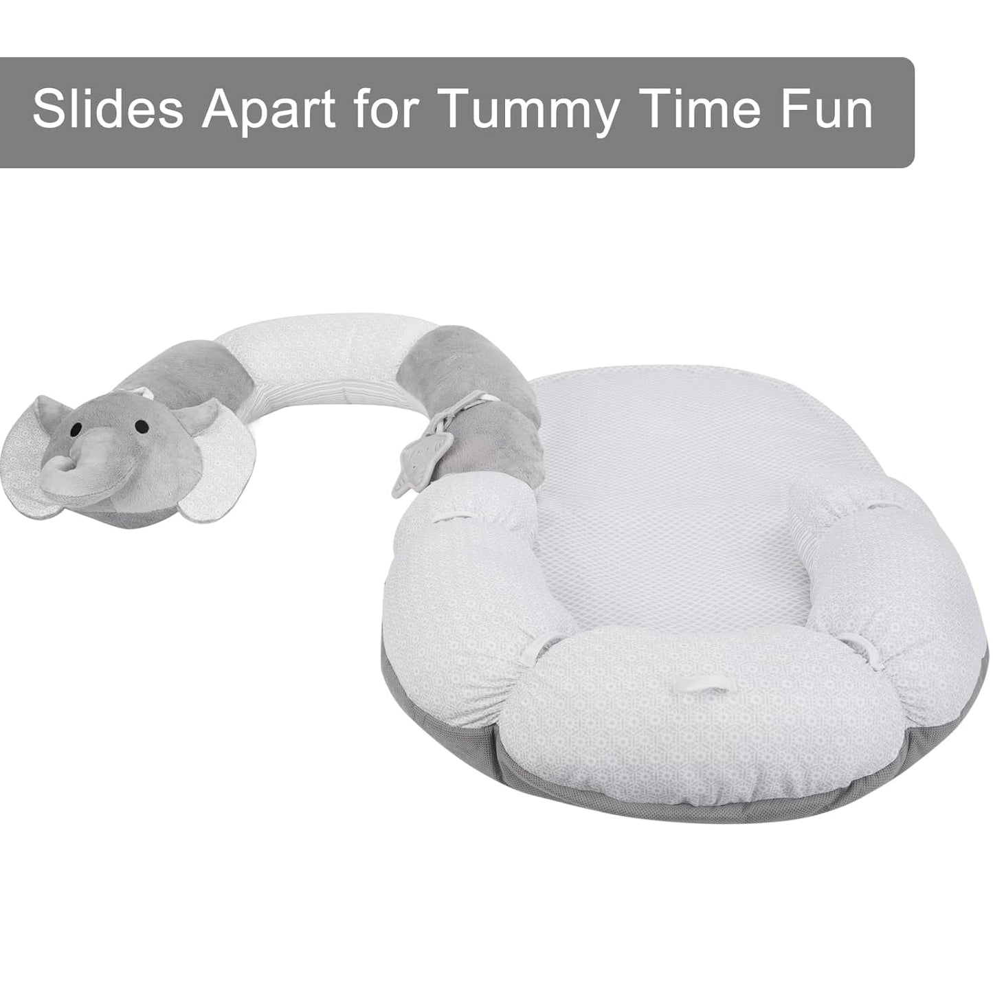 2-in-1 Tummy Time Seated Support Pillow