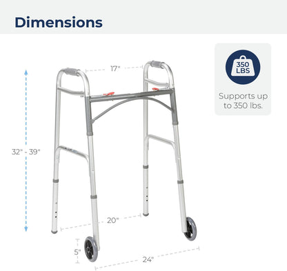 Folding Walker with Wheels