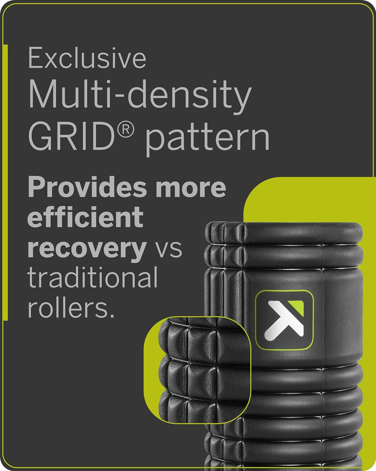 Multi-Density Grid Foam Roller