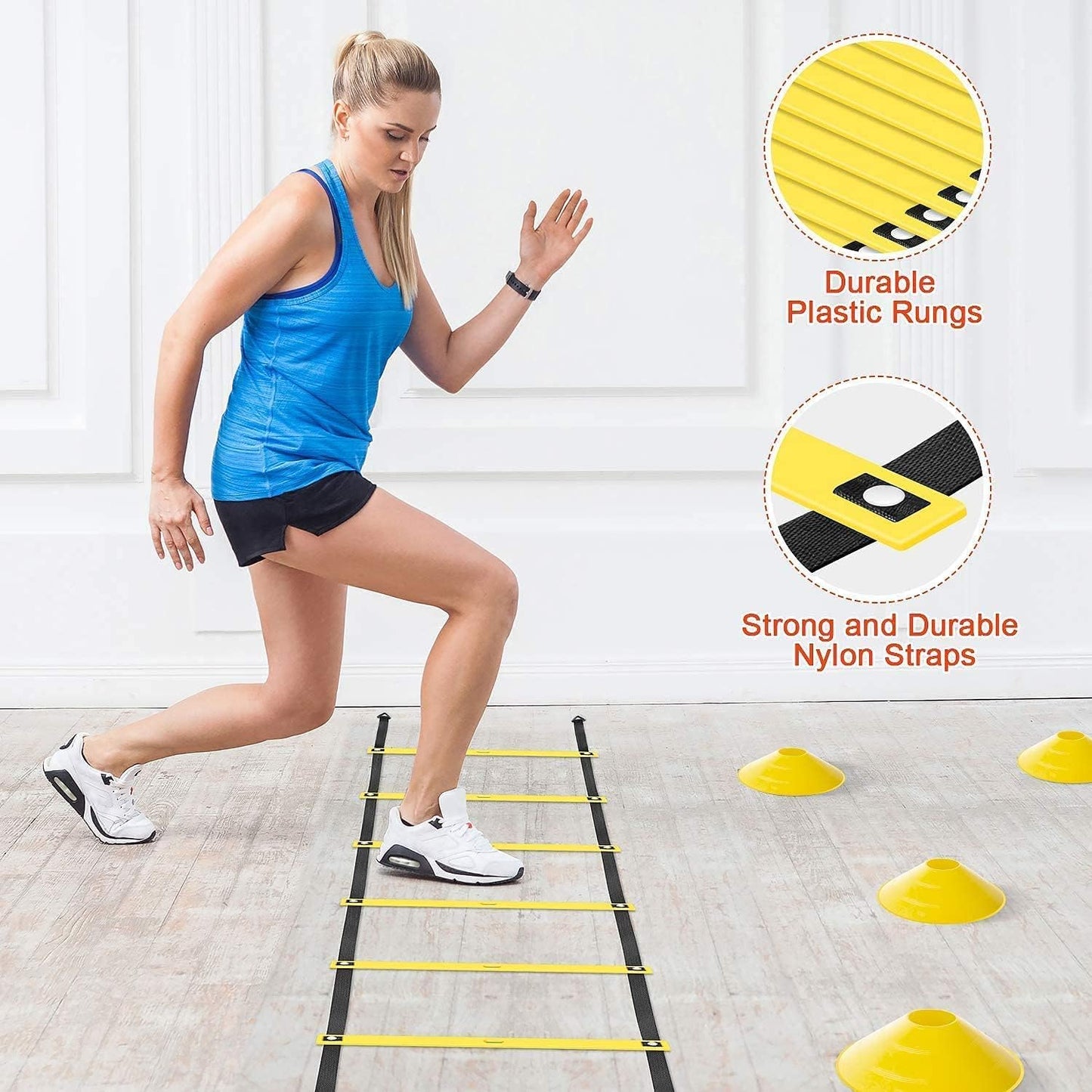 Agility Ladder Speed Training Equipment Bundle