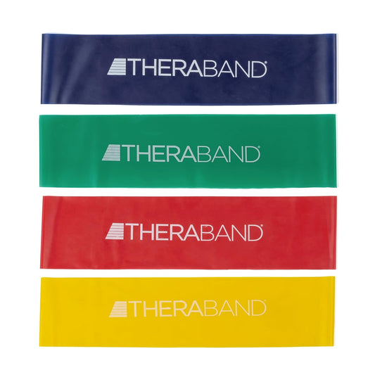 Theraband 12" Resistance Band Loop Set, Pack of 4