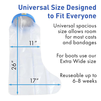 Waterproof Leg Cast Cover for Shower 