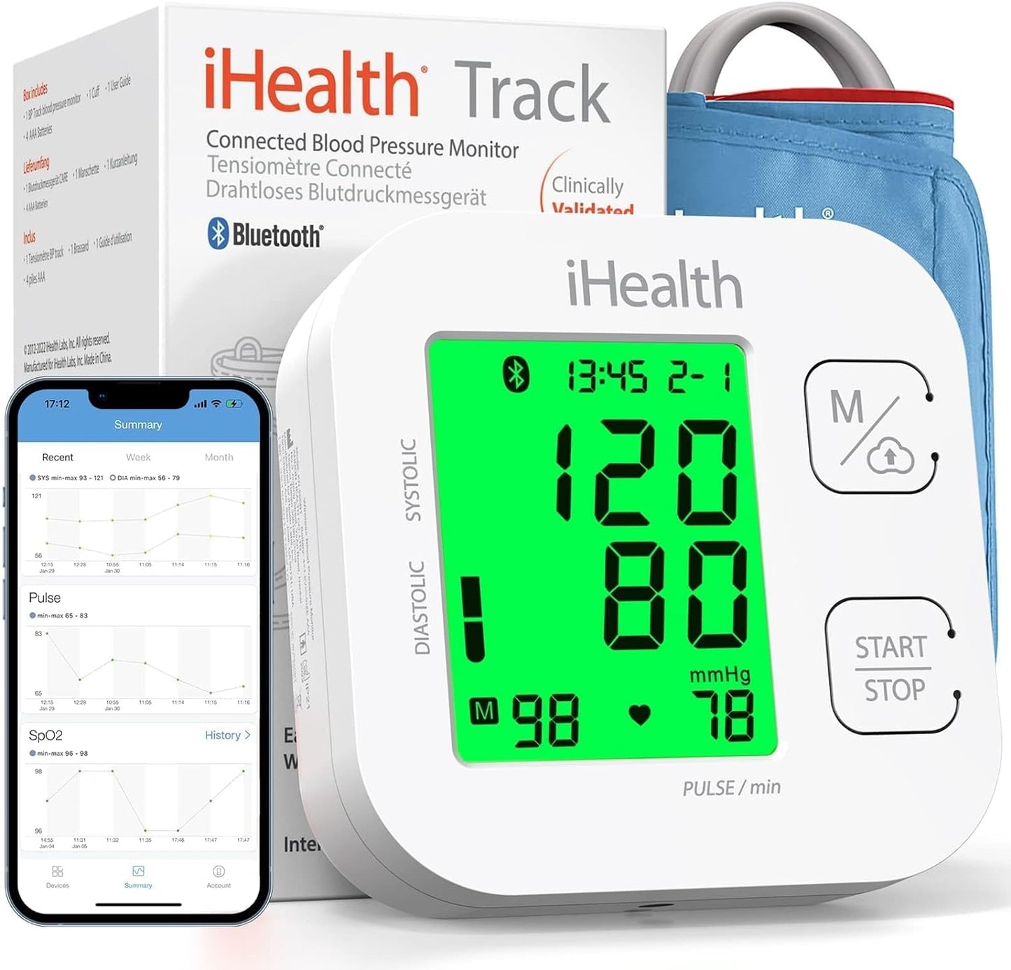 Bluetooth Blood Pressure Monitor 