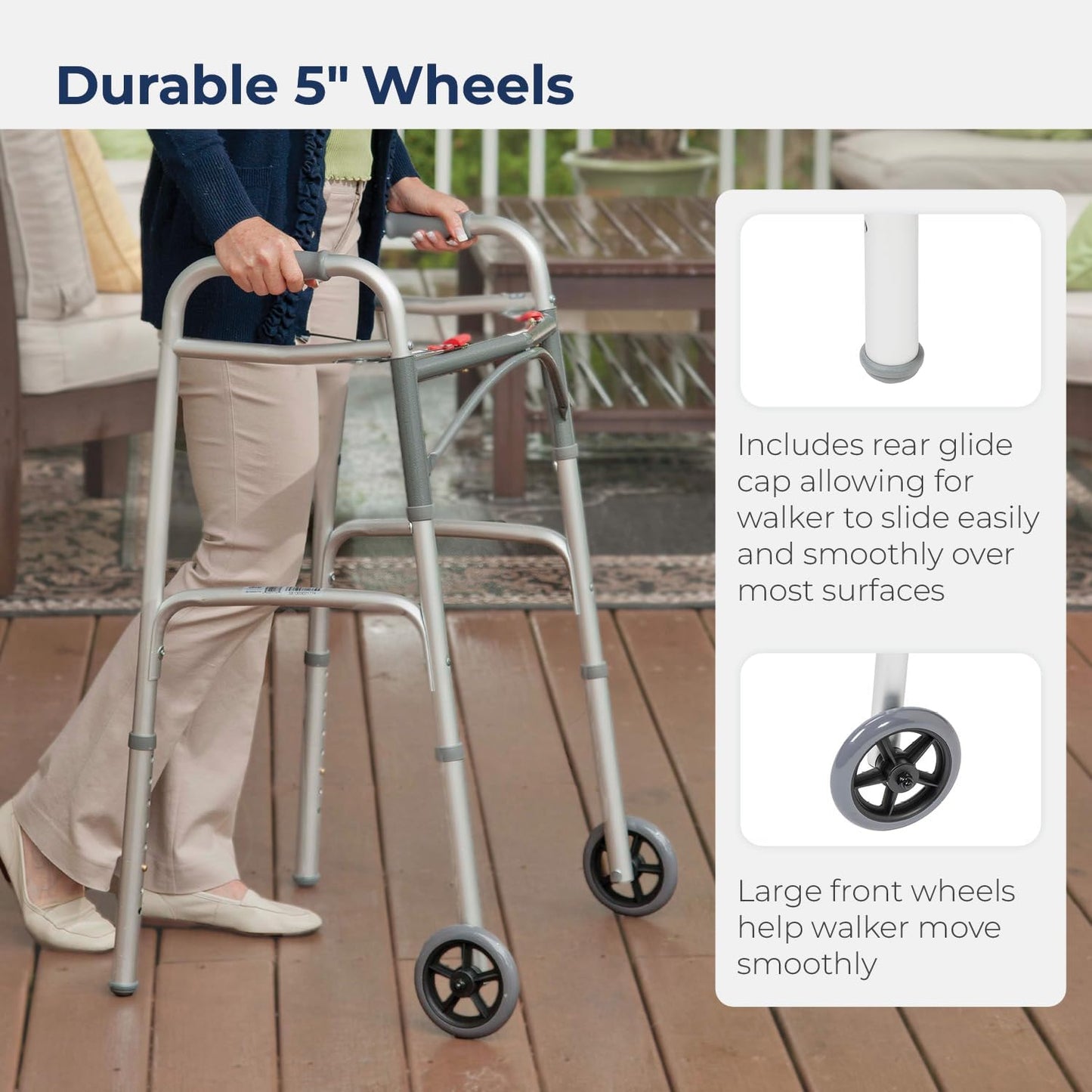 Folding Walker with Wheels