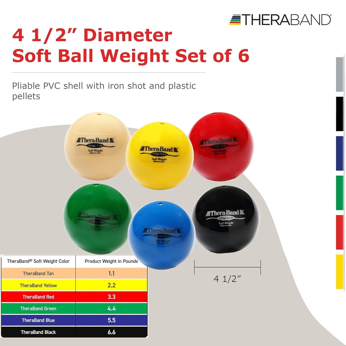 Soft Weighted Ball Set of 6