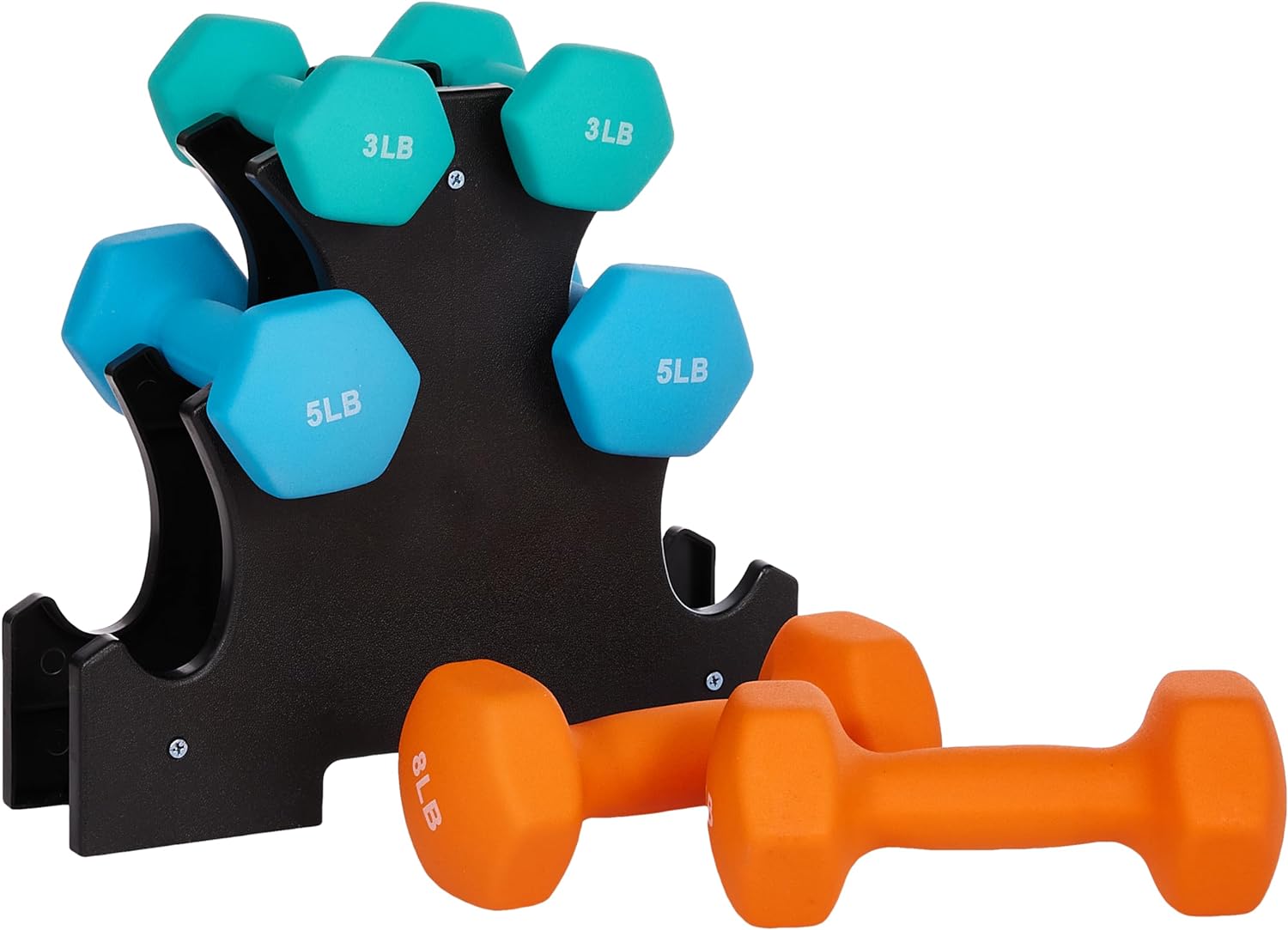 Neoprene Dumbbell Set, Multiple Sizes