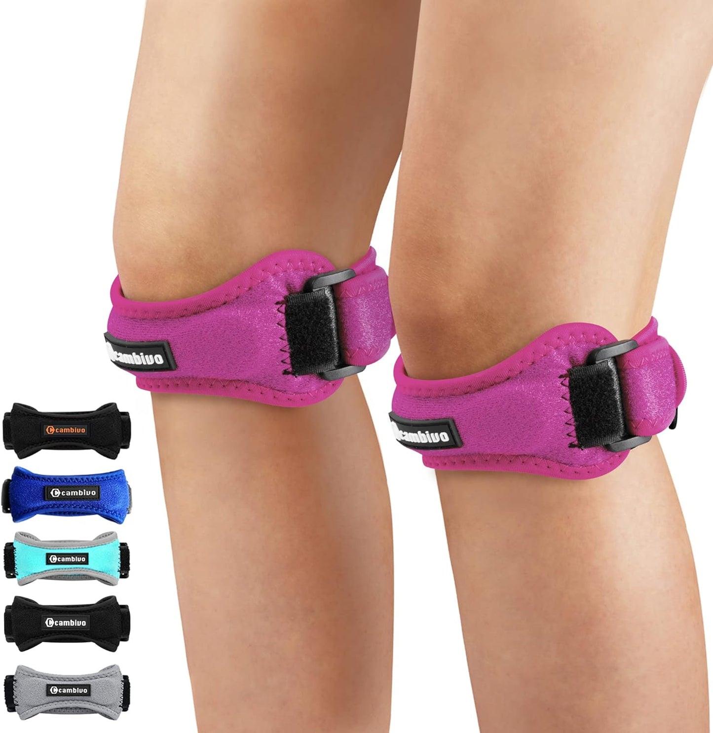 Patellar Strap for Knee Pain, 2 Pack 