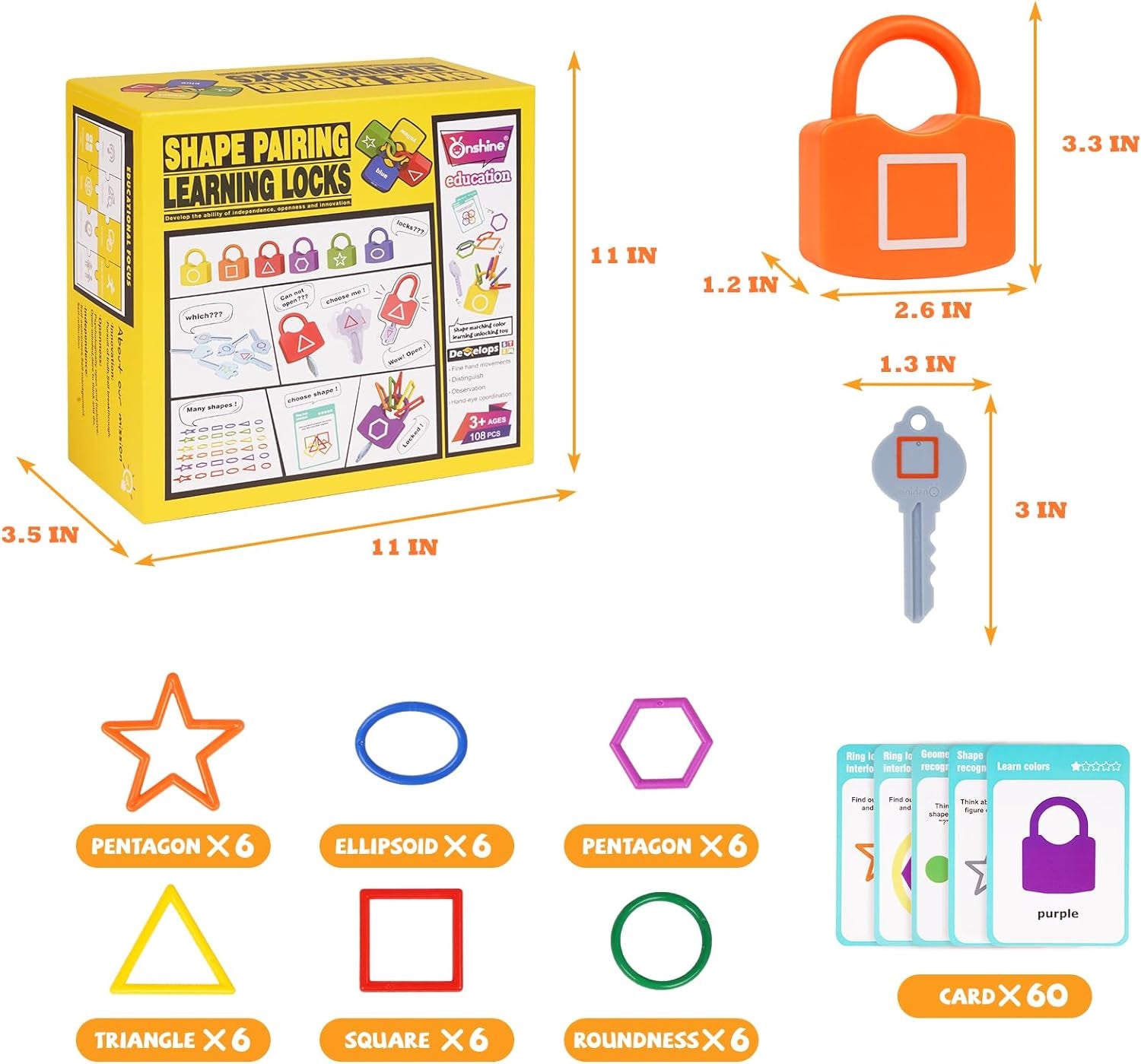 Sorting & Matching Locks Learning Toy