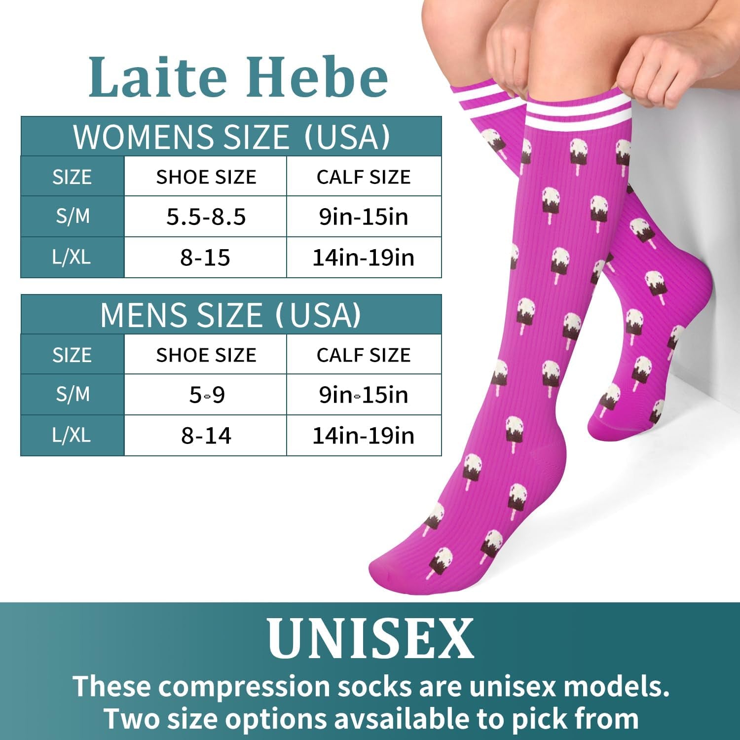 Styled Compression Socks for Women & Men 