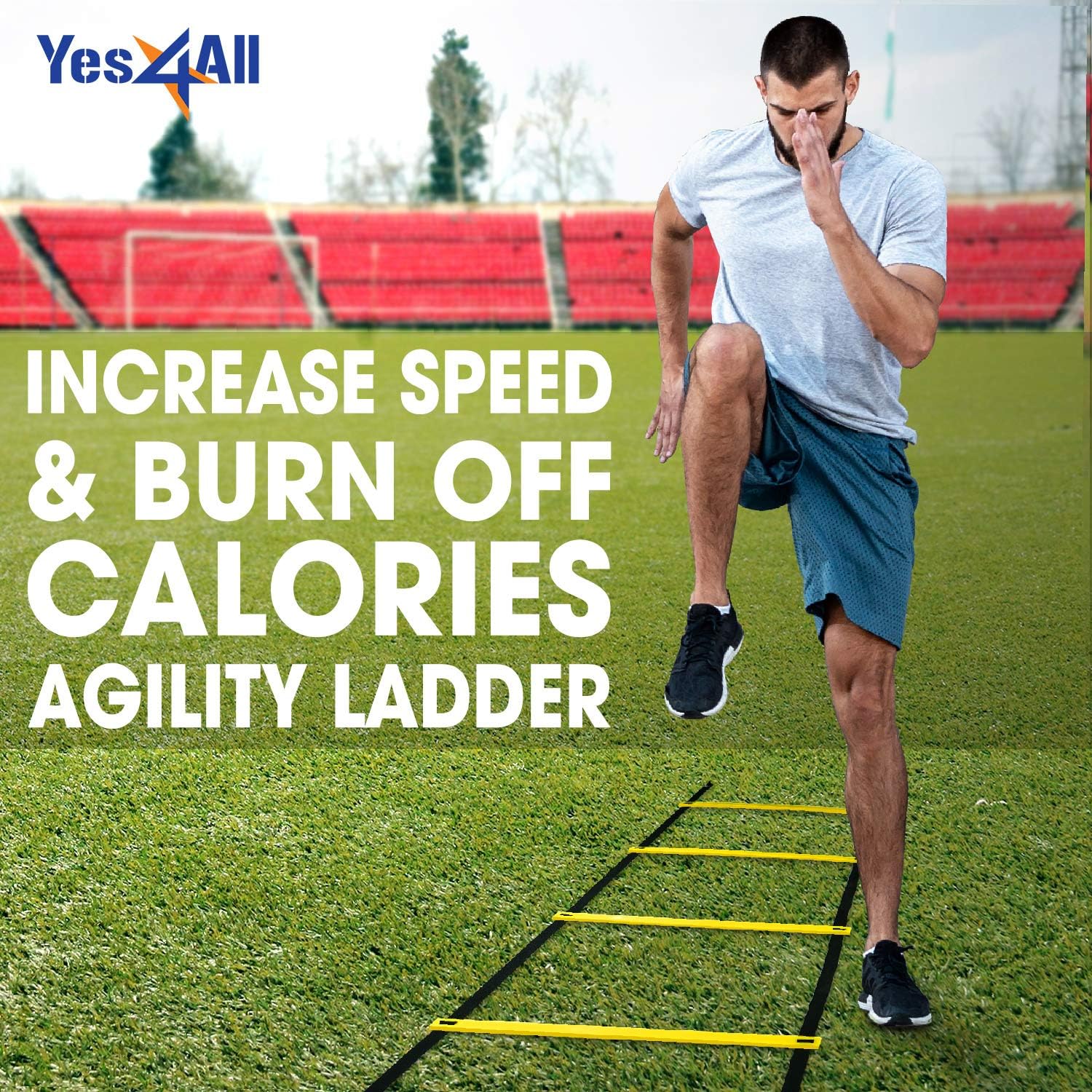 Agility Ladder Speed Trainer with Carrying Bag