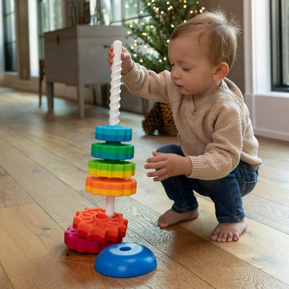 Corkscrew Stack-and-Sort Toy