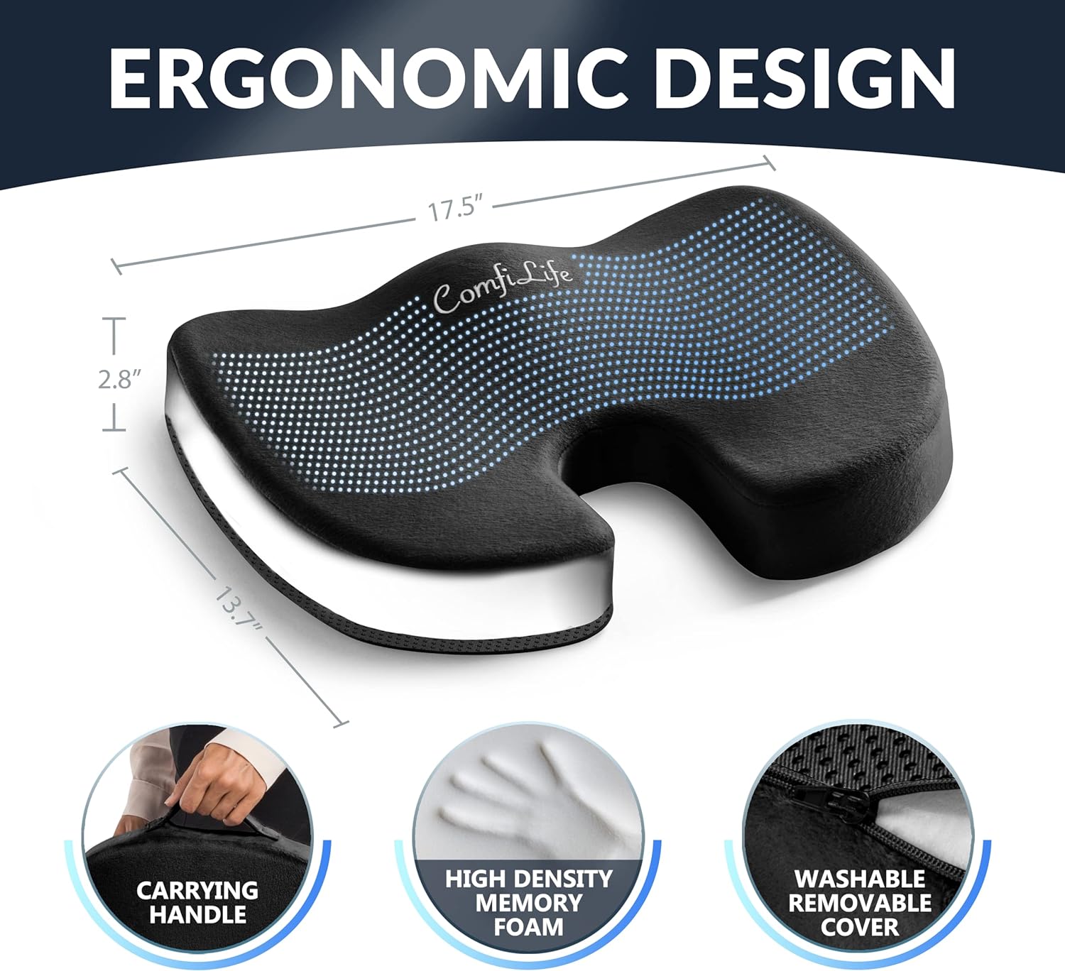 Gel Enhanced Seat Cushion