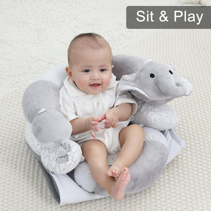 2-in-1 Tummy Time Seated Support Pillow