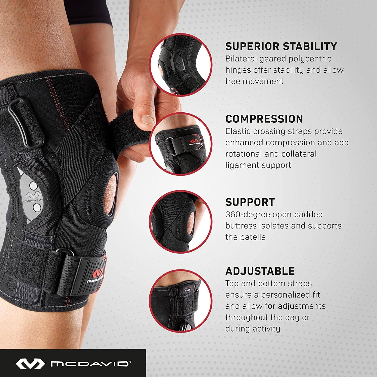 Knee Brace with Hinges 