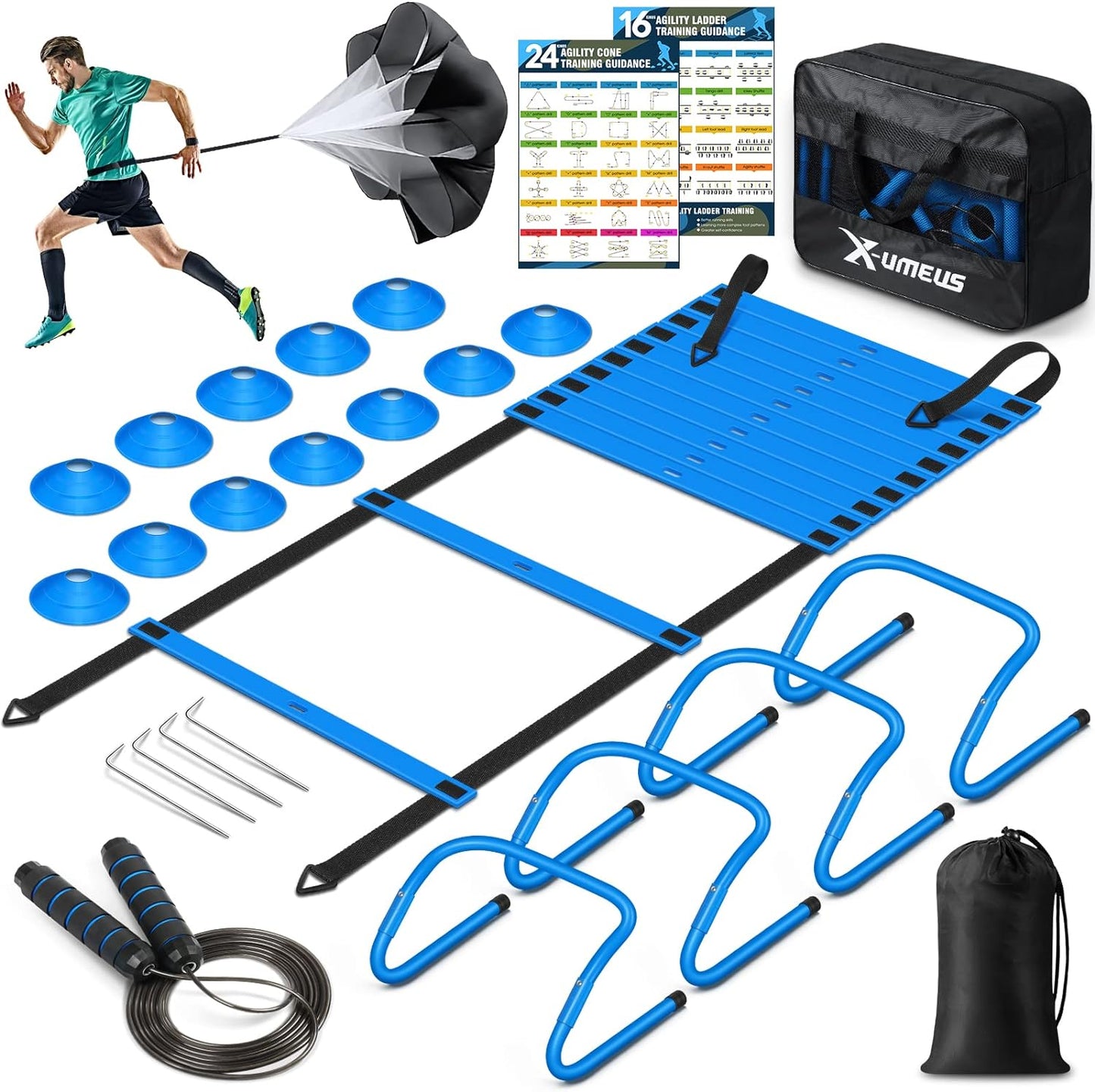 Agility Ladder Speed Training Equipment Bundle