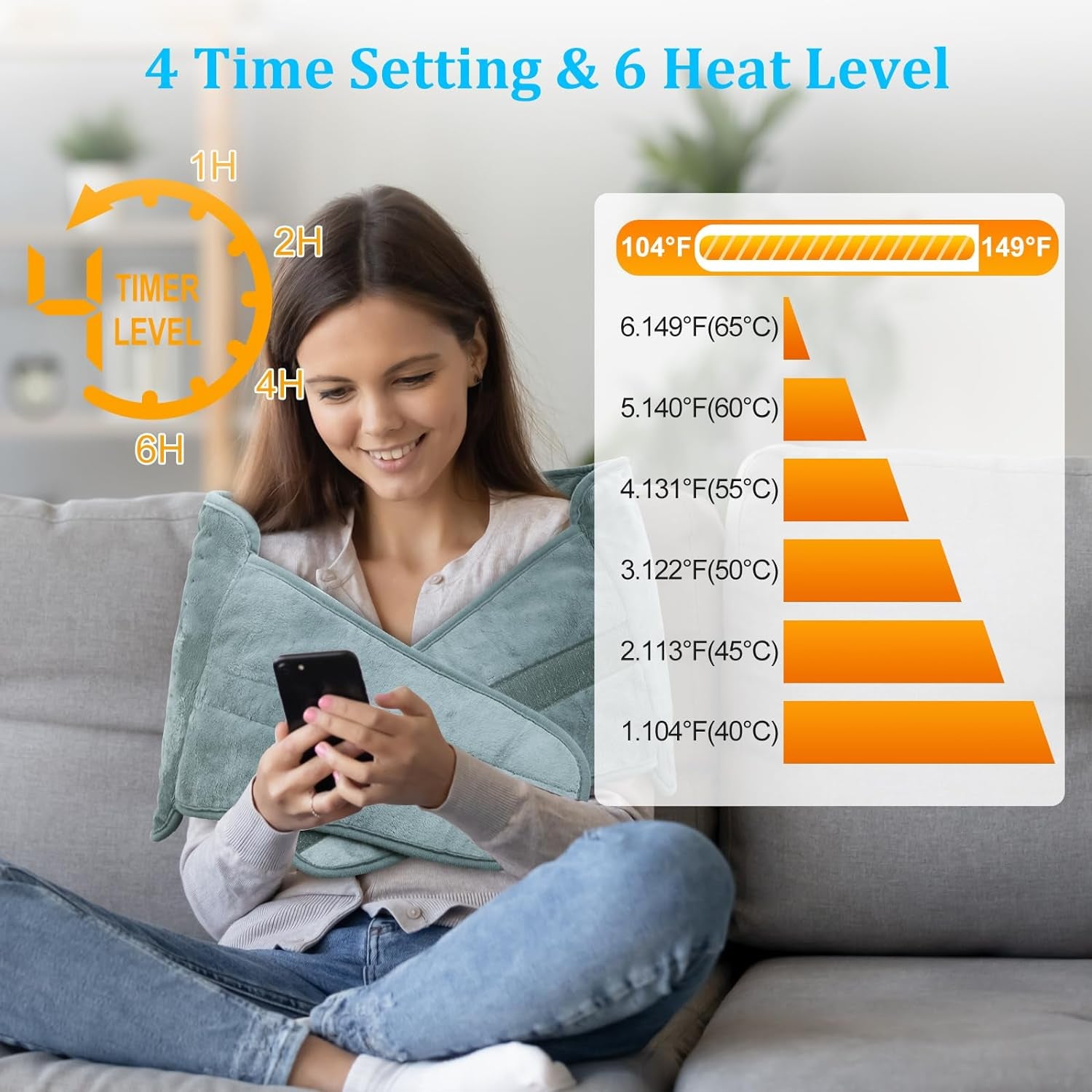 Electric Heating Pad for Back Pain 