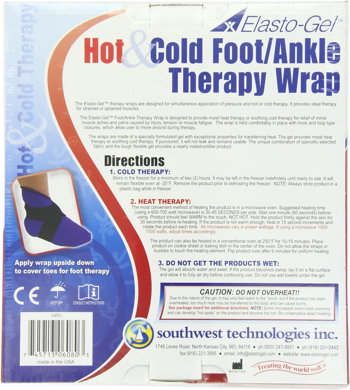 Hot/Cold Foot and Ankle Wrap