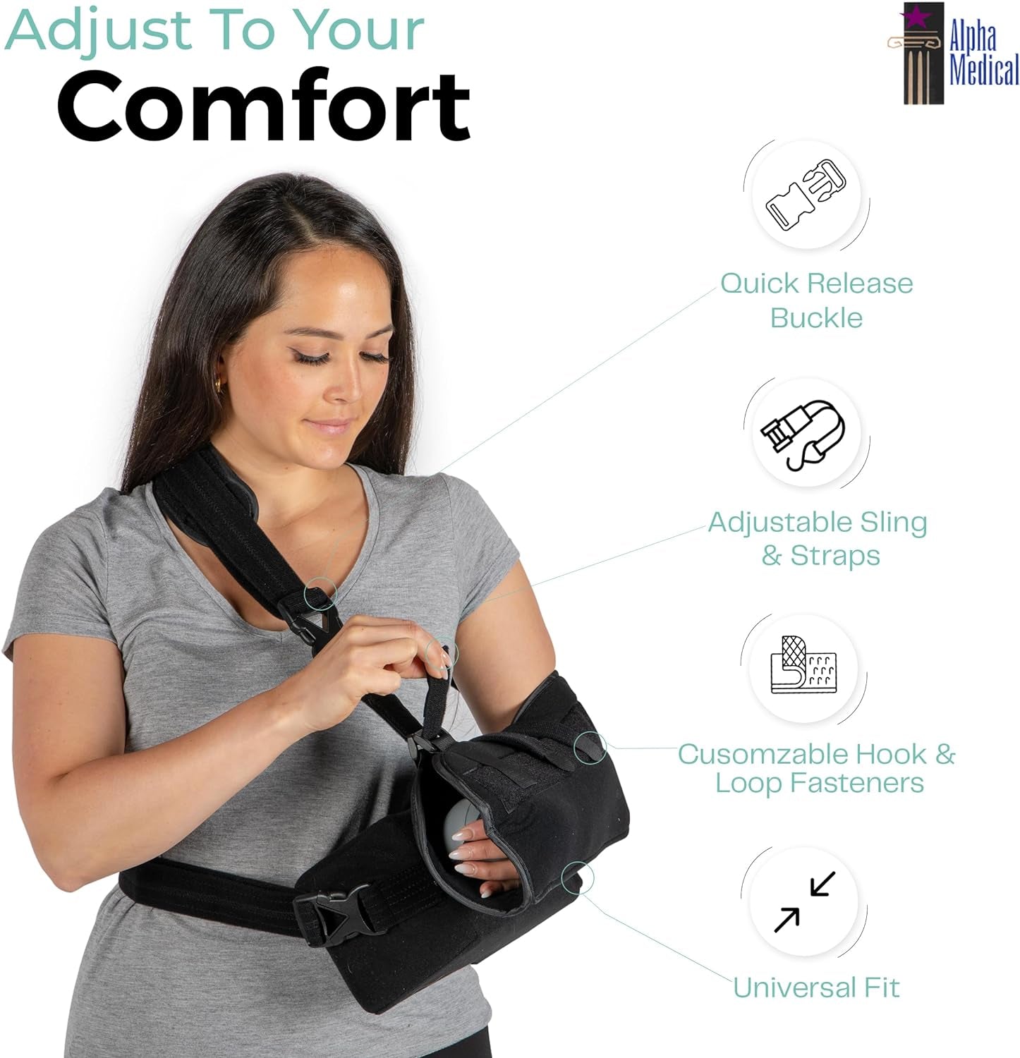 Shoulder Immobilizer w/Removable Pillow 