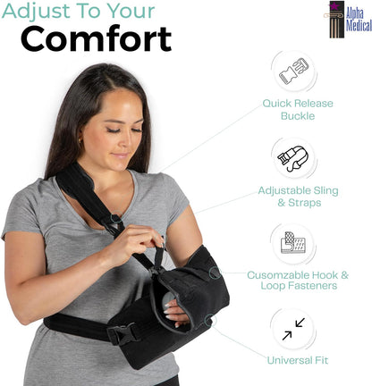 Shoulder Immobilizer w/Removable Pillow 