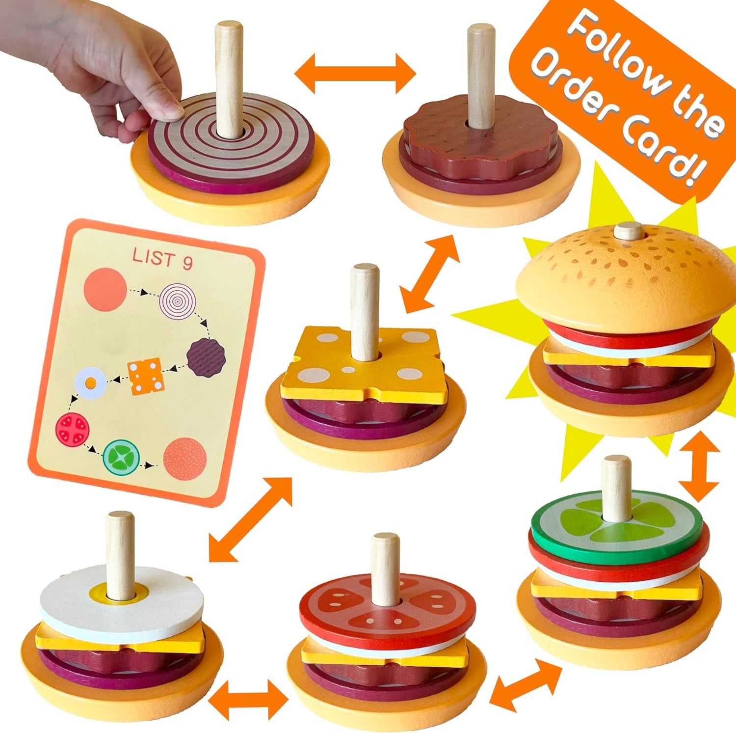 Food Stacking Sequencing Toy