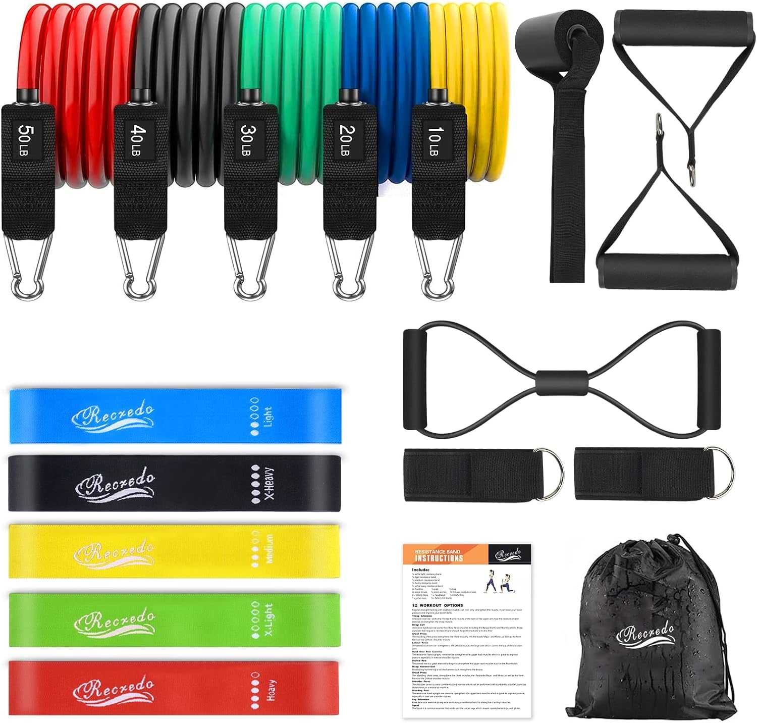 Resistance Bands Set: Fitness Workout Kit