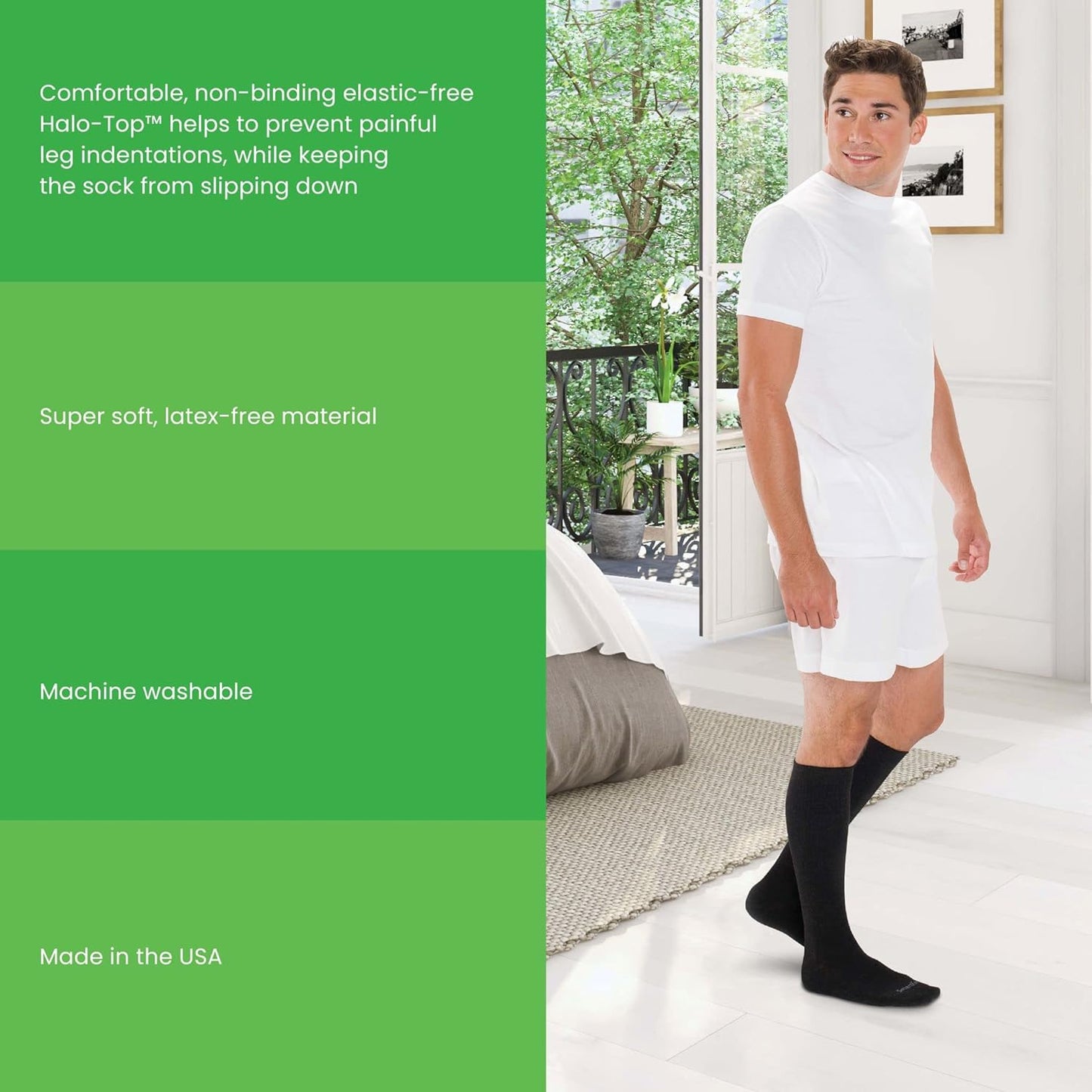 Unisex Diabetic Over-The-Calf Sock Set