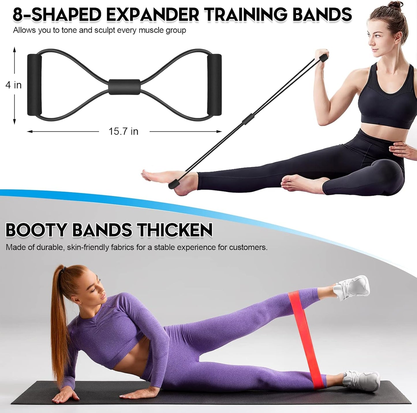 Resistance Bands Set: Fitness Workout Kit