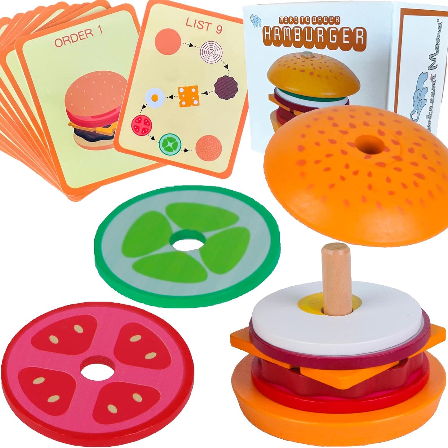 Food Stacking Sequencing Toy